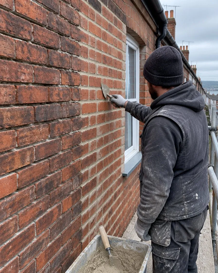 Brickwork and repointing in Tavistock