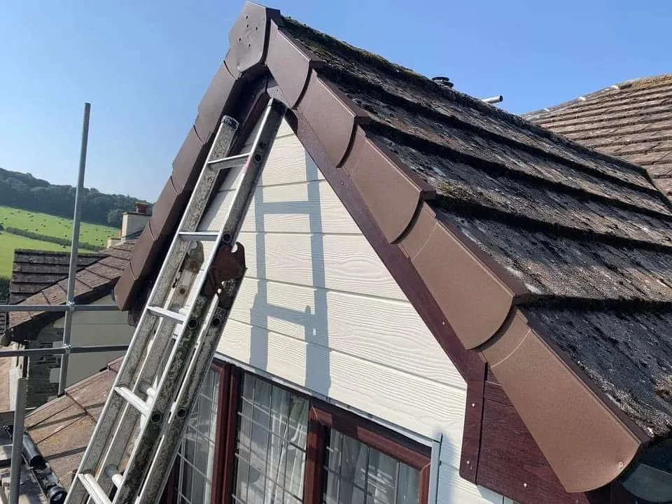 New fascias, bargeboards and guttering in Tavistock