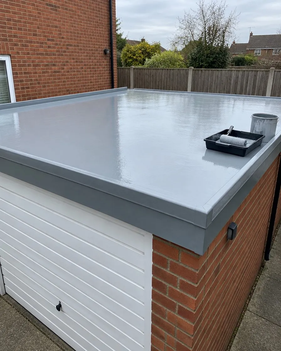 Garage roof replacement in Tavistock