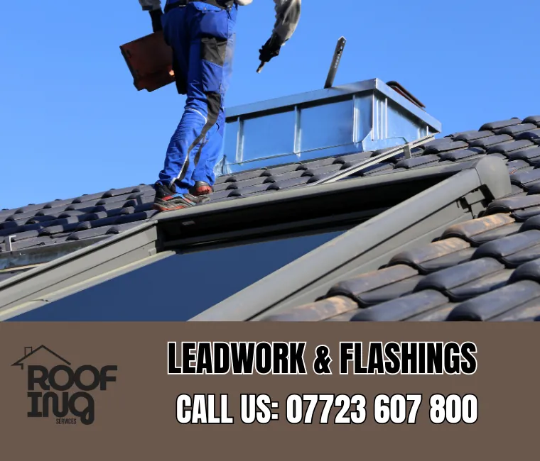 Lead roofing and flashing work in Tavistock