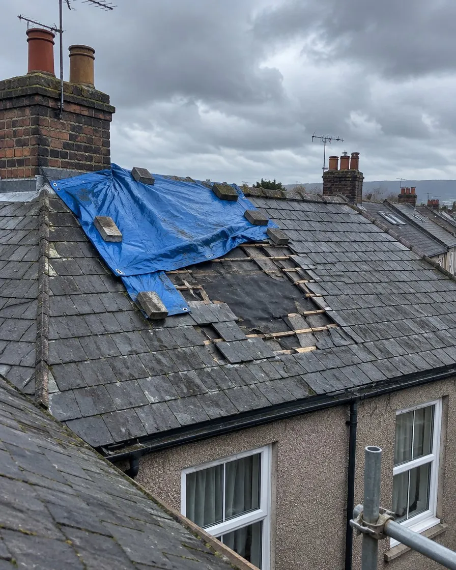 Storm damage and insurance work in Tavistock